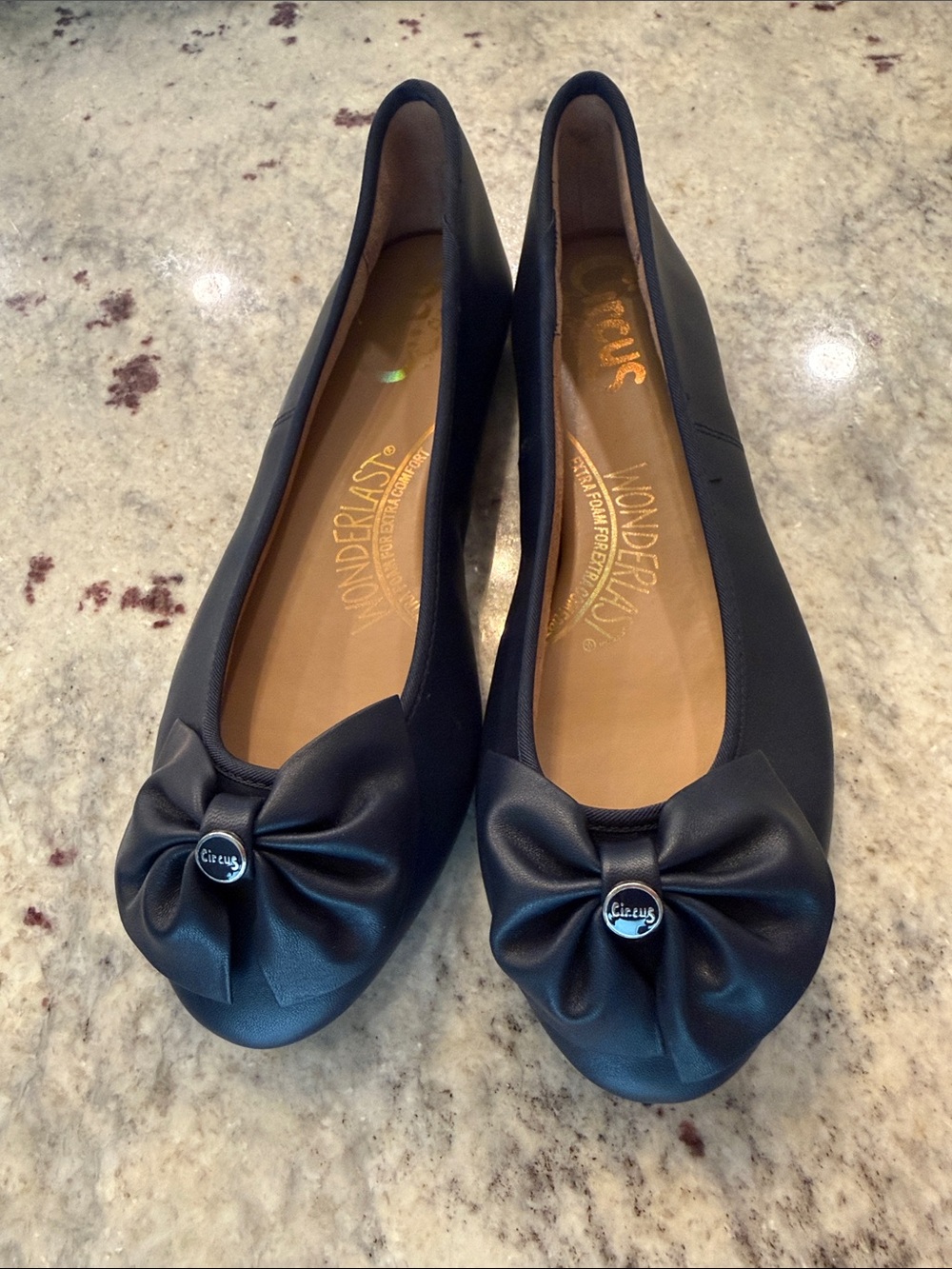 Circus by Sam Edelman Blue Bow-Accent Ballet Flats
